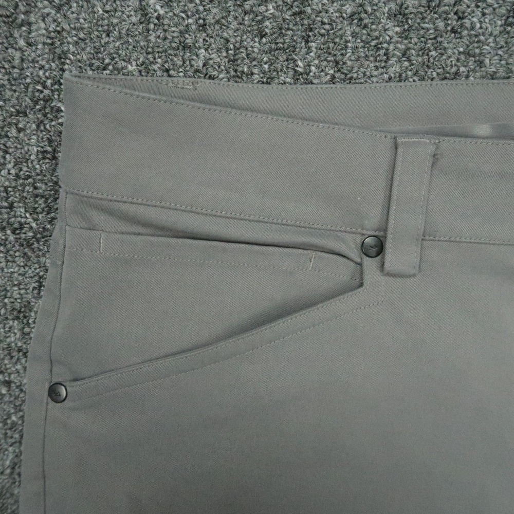 Myles Pants Mens Large Gray Performance 5 Pocket Technical Fabric Stretch 34x32 - Picture 3 of 12